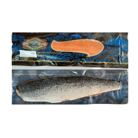 Smoked Norwegian Salmon Salmon Whole Side Skin-On 1.5kg