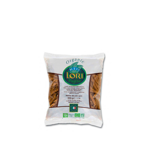 Pasta Lori Organic Whole Wheat Penne 500g